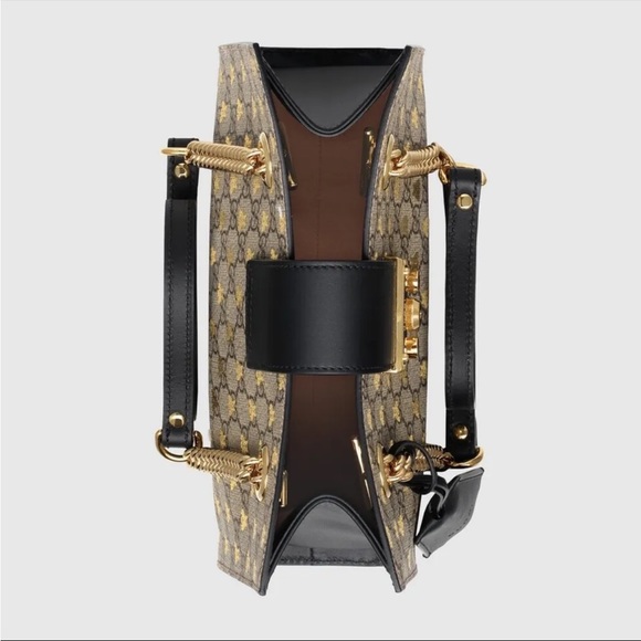 Gucci bees 🐝 padlock small GG shoulder bag tote - Picture 14 of 14